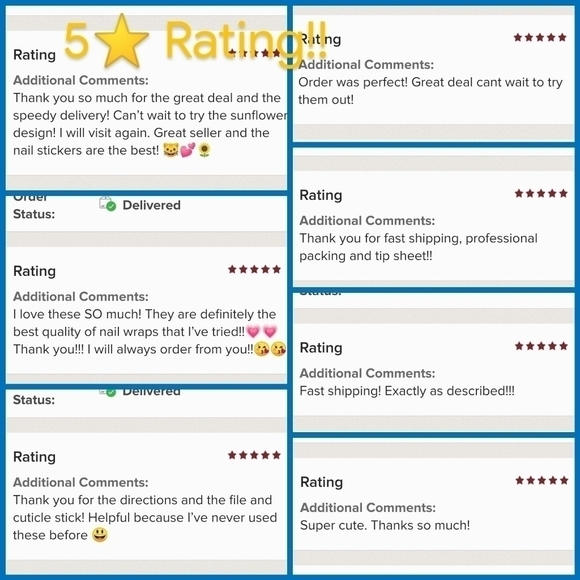 5 for $20 Nail Wraps- Season of Leaves - Picture 7 of 7